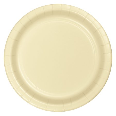 TOUCH OF COLOR 7" Ivory Dessert Plates 240 PK 79161B